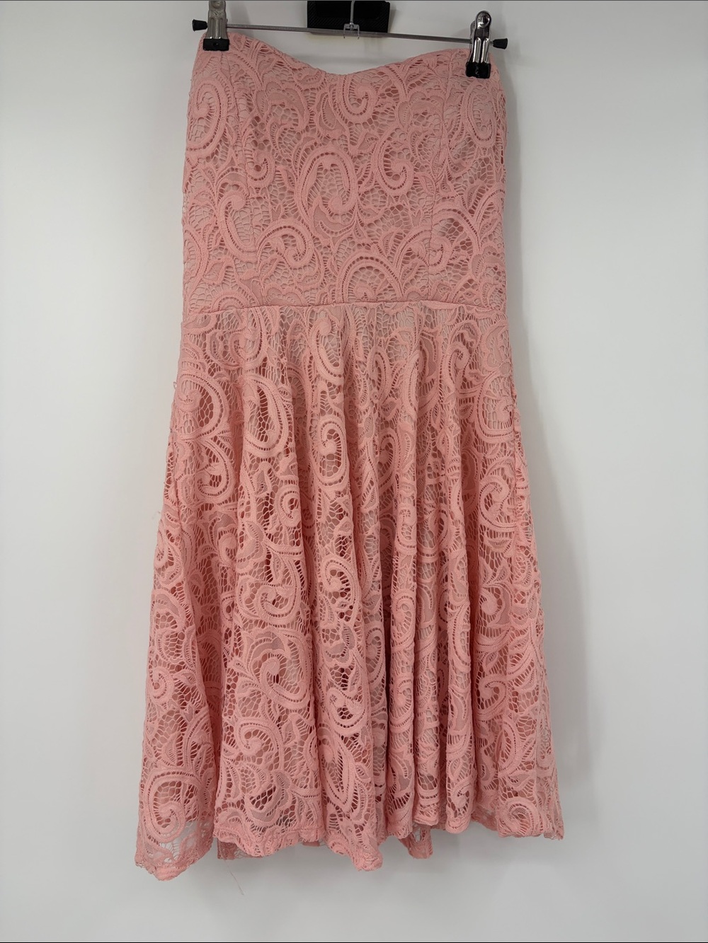 Wild Daisy Light Pink Lace Sweetheart Fit and Flare Dress Size Large